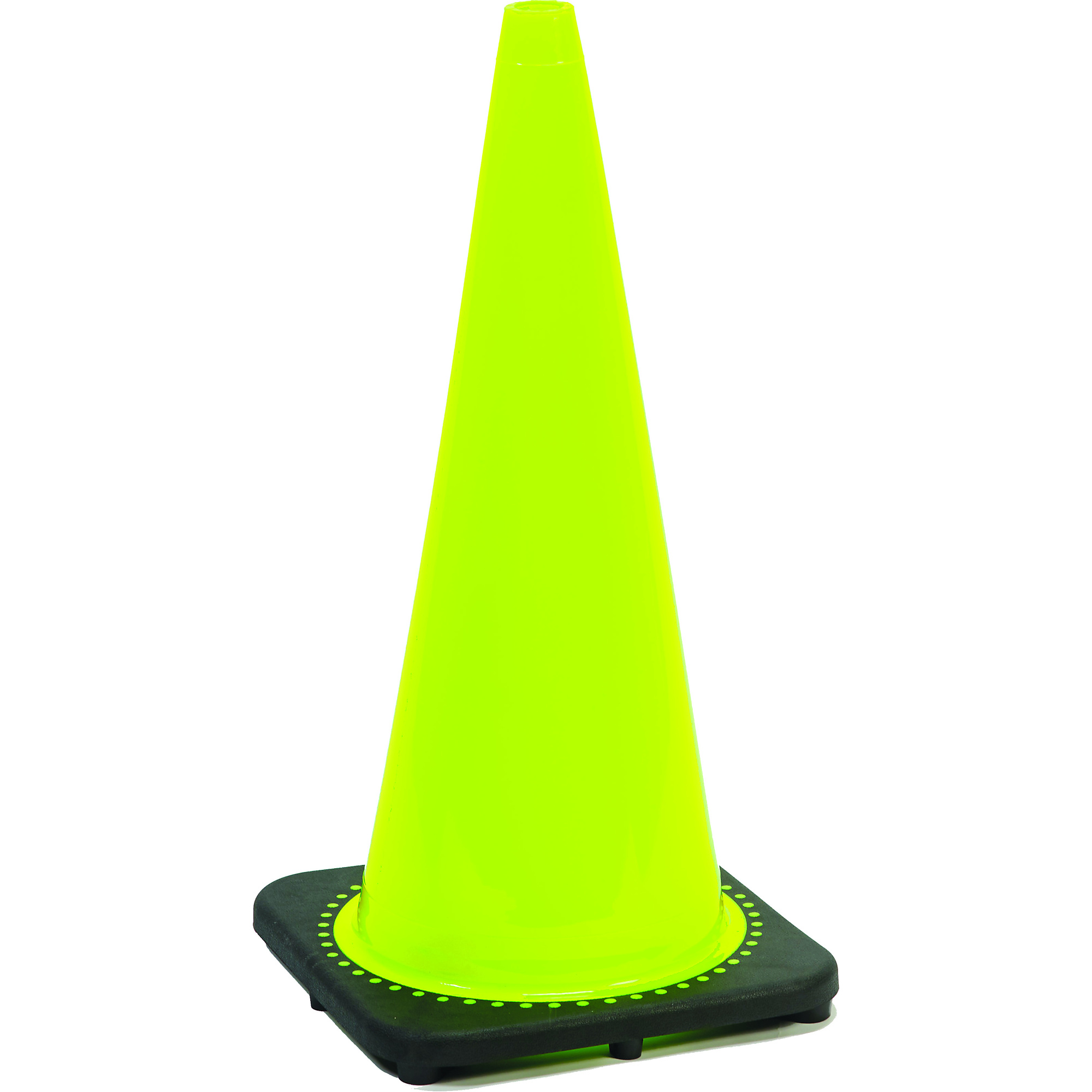 Mutual Industries 17718-36-10 Traffic Cone 36" 10Lb Lime Plain